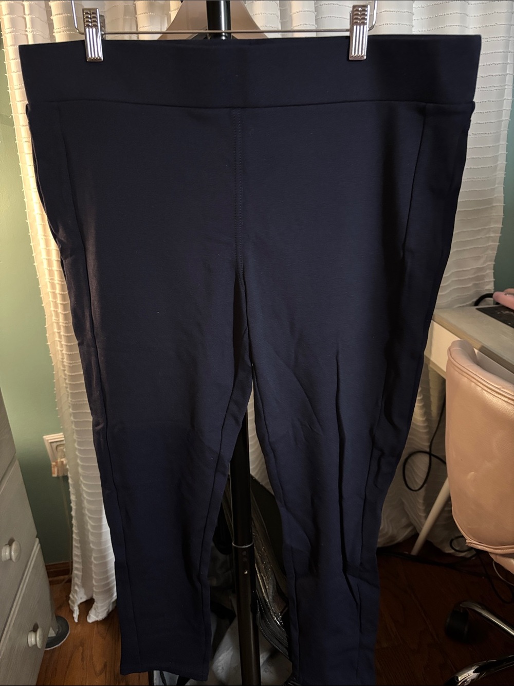 LOFT Navy Ponte Pull-On Leggings